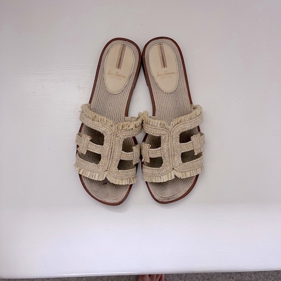 Sam Edelman Raffia Slides - Picture 3 of 7